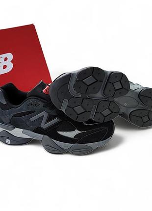 Кросівки new balance 9060 чорні з сірим (жіночі та чоловічі)