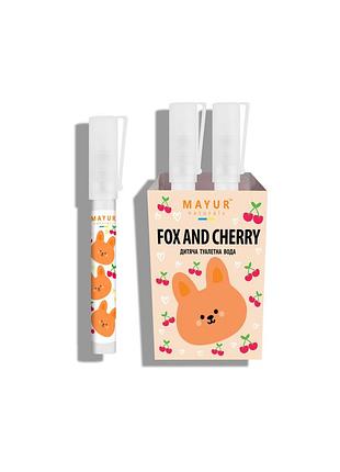 Туалетная вода "fox and cherry" тм mayur, 8 мл