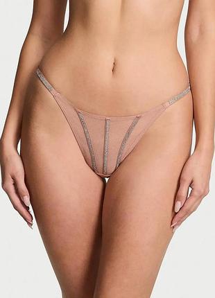 Трусики стринги со стразами виктория сикрет victoria's secret оригинал