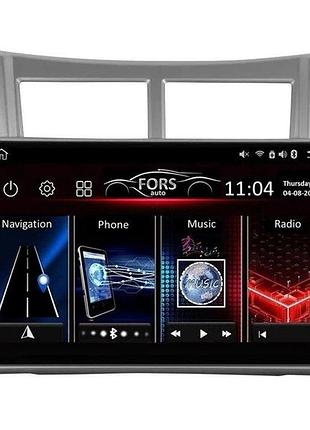 Штатная магнитола fors-auto fs 4 max для toyota yaris/vitz/platz (4+32gb, 9") 2005-2011