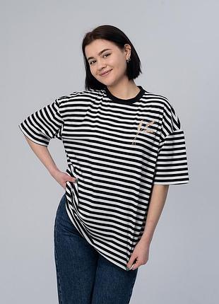 Женская футболка в стиле оверсайз "колосок" xxl-3xl