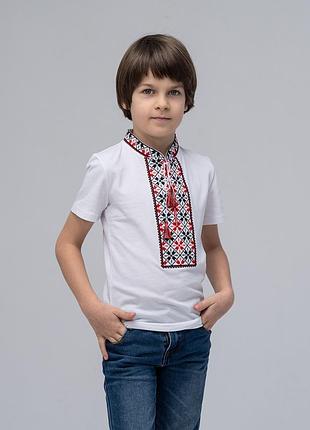 Футболка біла для хлопчика «сила роду» 116
