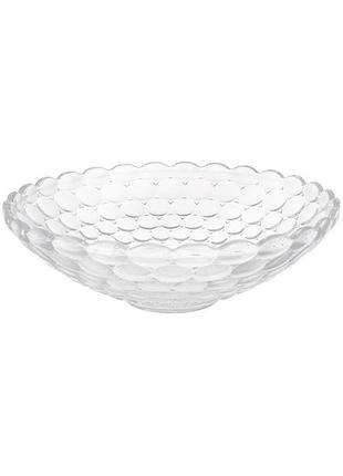 Фруктовница стеклянная "bauble glass" ø30х10см, стеклянное блюдо
