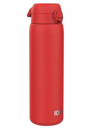 Пляшка для води металева ion8 1200 мл. stainless steel , red