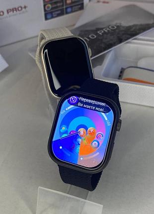 New! умные часы серии 10 pro amoled smart watch series 10 apple hk 10 pro+ (plus) gen.5 черные