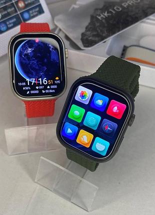 New! умные часы серии 10 pro amoled smart watch series 10 apple hk10 pro+ (plus) gen.5 зеленые