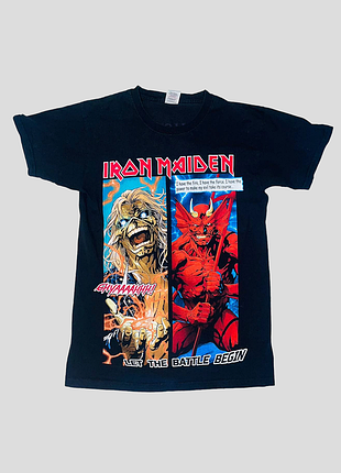 Рок футболка мерч  iron maiden (дефект)