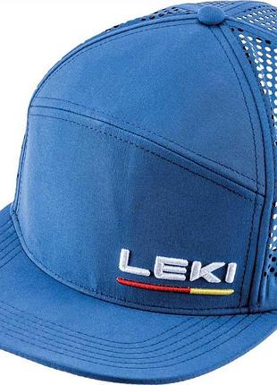 Кепка leki logo cap mesh true navy blue-white