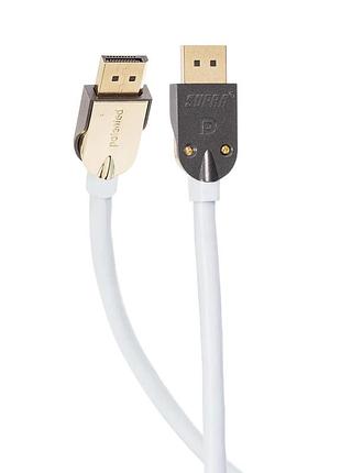 Кабель цифровой supra displayport dp-dp male blue 3m
