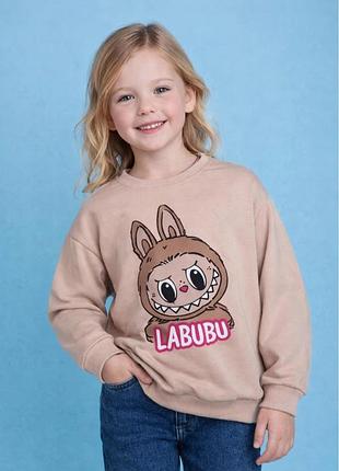 Свитшот с labubu для девочек 2