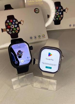 Годинник телефон з сім картою android 4g cd99 16gb smart watch з поворотною камерою, playmarket, tiktok і google