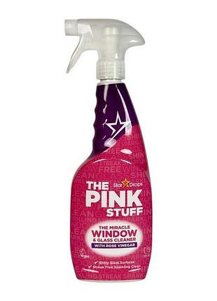 Средство для мытья окон star drops the pink stuffstar and glass cleaner with rose vinegar 750 мл