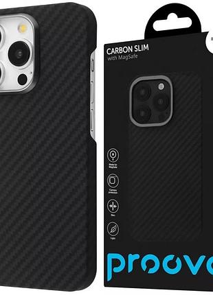 Ультратонкий карбоновый чехол proove slim carbon with magsafe для iphone 16 pro