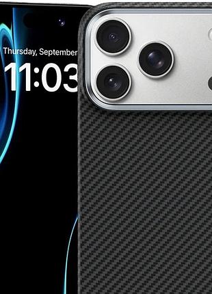 Ультратонкий карбоновый чехол proove slim carbon with magsafe для iphone 17 pro