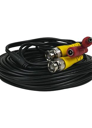 Кабель bnc-рower cable d 18 м (bnc+dc/bnc+dc) для передавання відеосигналу та живлення
