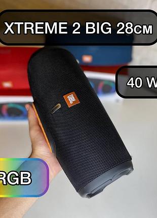 Бездротова колонка з bluetooth 40w jbl xtreme 2 big велика 28 см портативний динамік з підсвіткою