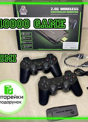 Игровая приставка 10000 игр с двумя джойстиками m8 hd 4k для tv hdmi ретро игры mario contra консоли для телевизора