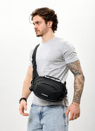 Чоловіча сумка через плече бананка sambag flex pro оксфорд