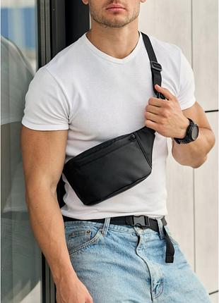 Сумка на пояс бананка sambag tirso aqwam черная водостойкая