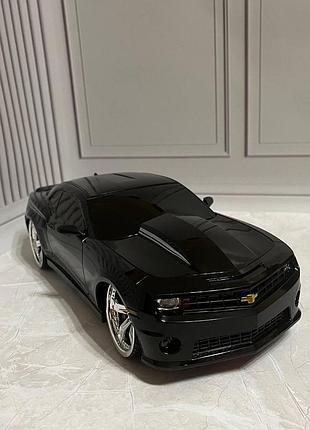 Детская машинка с пультом радиоуправления chevrolet camaro copo. шевроле камаро черный