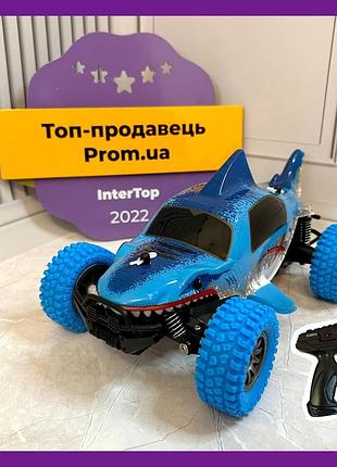 Детская машинка на радиоуправлении kc9040-9f на резиновых колесах с амортизаторами синий