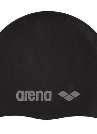 Классическая детская шапочка arena classic silicone jr черная
