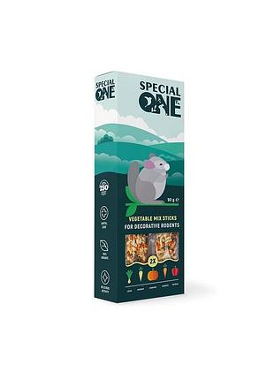 Лакомство special one овощной микс палочки для декоративных грызунов 90 г