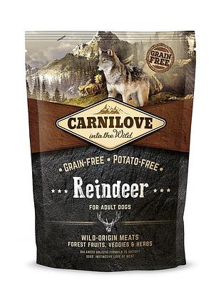 Корм сухой carnilove adult raindeer для взрослых собак всех пород с северным оленем 1,5 кг