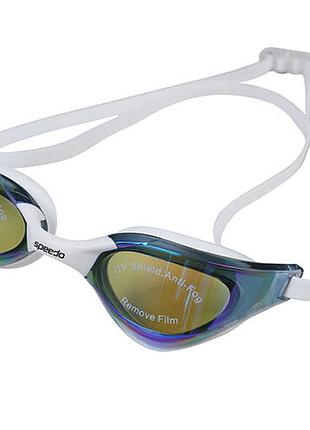Окуляри для плавання speedo fastskin pure focus mirror білий уні osfm 8-091026w/w