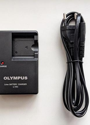 Зарядний оригінал olympus li-40c + кабель для акумуляторів li-40b li-42b np-45