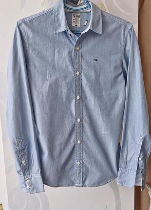 Мужская рубашка от tommy hilfiger, китайская, р. 44-46