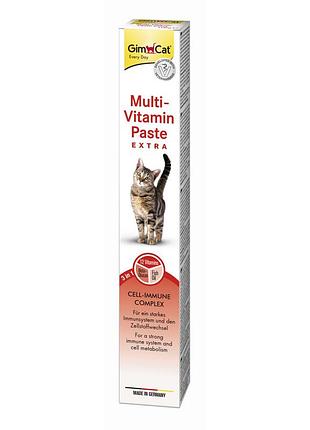 Мультивитаминная паста gimcat every day extra для кошек с омега-3 и таурином для иммунитета 100г премиум