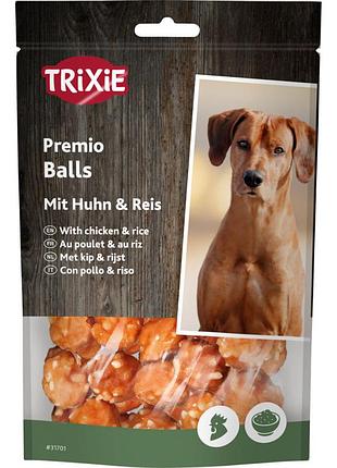 Лакомство для собак trixie premio rice chicken balls куриные шарики с рисом 80г для дрессировки собак