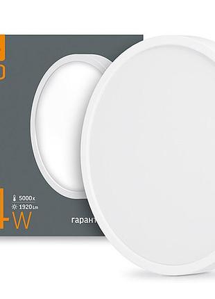 Светильник светодиодный круглый накладной 24w 5000k ip20 vl-dlrs-245 videx