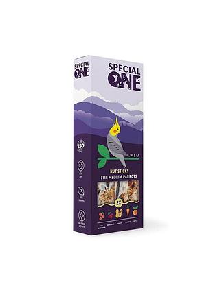 Лакомство special one ореховые палочки для средних попугаев 90 г