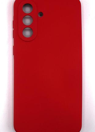 Силіконовий чохол для samsung a36 5g (a366) червоний soft silicone case full (бампер)