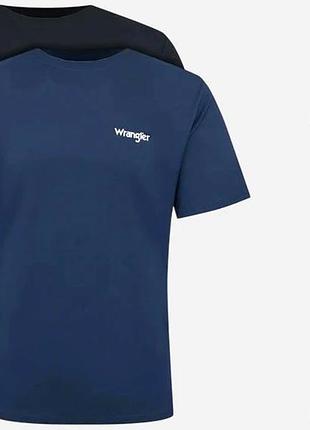 Футболоки wrangler 2pack sign off tee 112334265_(т.синий,черный)