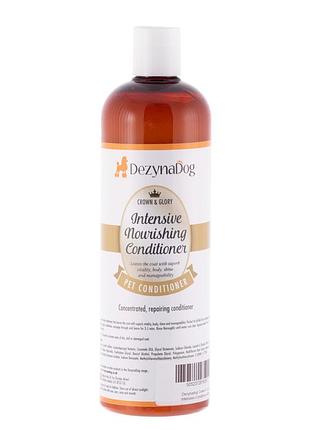 Кондиционер dezynadog crown and glory intensive питает увлажняет восстанавливает шерсть д/всех пород собак действует как воск