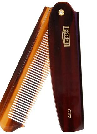 Гребень uppercut deluxe ct7 tortoise flip comb