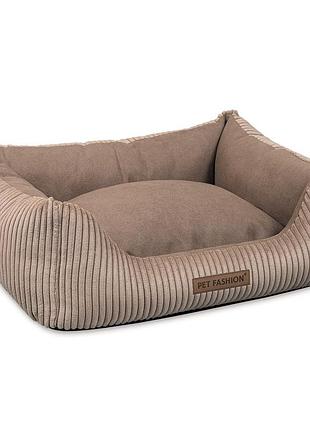Лежак pet fashion devid для собак песочный 62*50*19