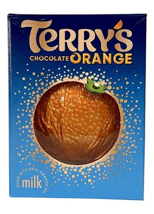 Шоколад в форме апельсина terry’s orange молочный с апельсиновым маслом milk, 157 г