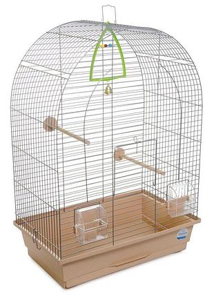 Клетка для птиц природа арка бежевая 44x27x65 см