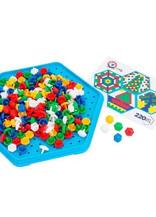 2070 игрушка мозаика цветной мир технок, 220 элеме