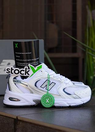 Кросівки new balance 530 white blue   фабричний вʼєтнам сітка, текстиль