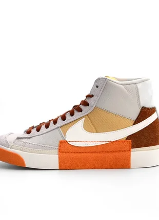 Кроссовки мужские nike blazer mid pro club beige (арт. dq7673-001)