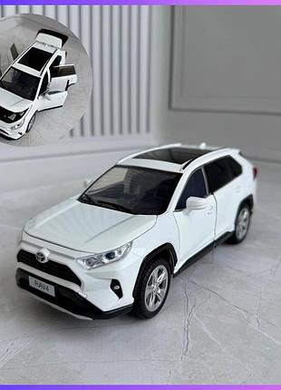 Детская машинка металлическая инерционная ap-2008 toyota rav4 1:22 білий