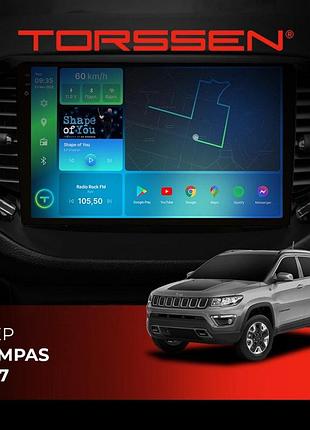 Torssen штатна магнітола torssen 2k jeep compas 17- f10464 4g carplay dsp