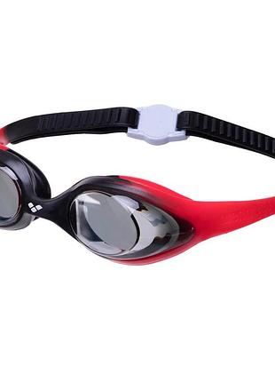 Окуляри для плавання дитячі arena spider junior чорний-червоний 6-12 років 92338-054