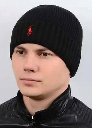Мужские шапки alex pl17032 черный