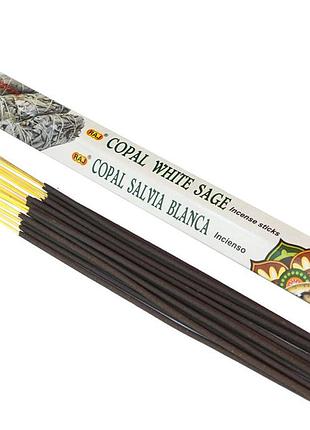 Ароматичні палички ладан біла шавлія raj copal white sage bm